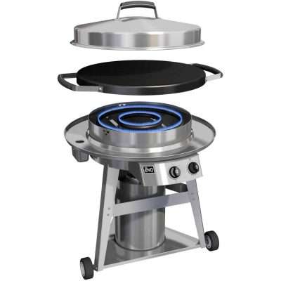 Evo Professional 30-Inch Wheeled Cart Flat-Top Grill