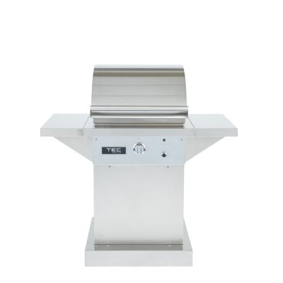 TEC Sterling Patio FR 26-Inch Freestanding Infrared Grill On Stainless Pedestal