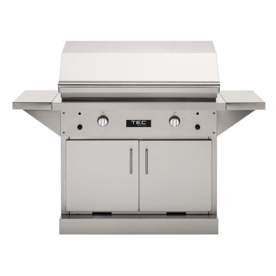 TEC Patio FR 44-Inch Freestanding Grill On Stainless Cabinet