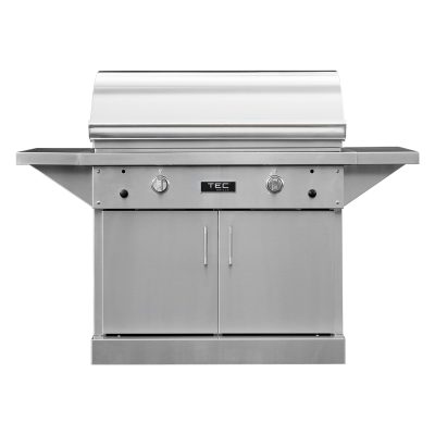 TEC Sterling Patio FR 44-Inch Freestanding Infrared Grill On Stainless Cabinet