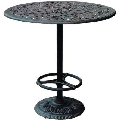 Darlee Elisabeth 5 Piece Cast Aluminum Patio Bar Set