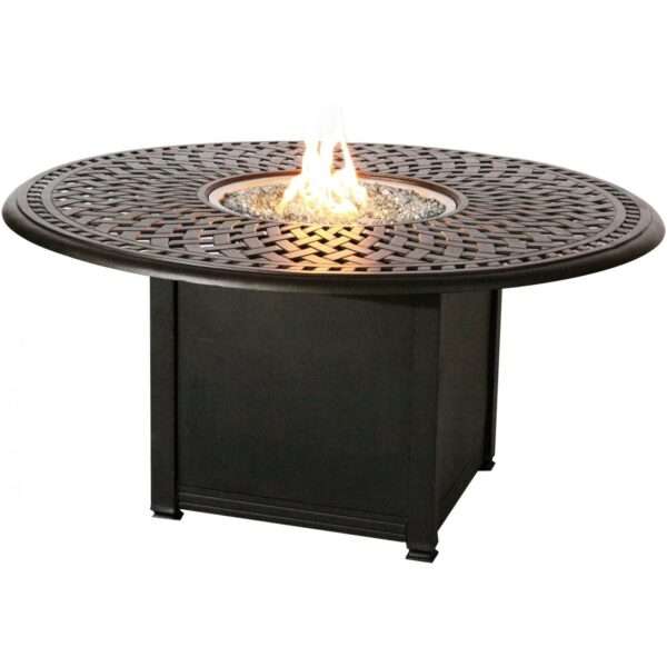 Darlee Signature Propane Fire Pit Chat Table