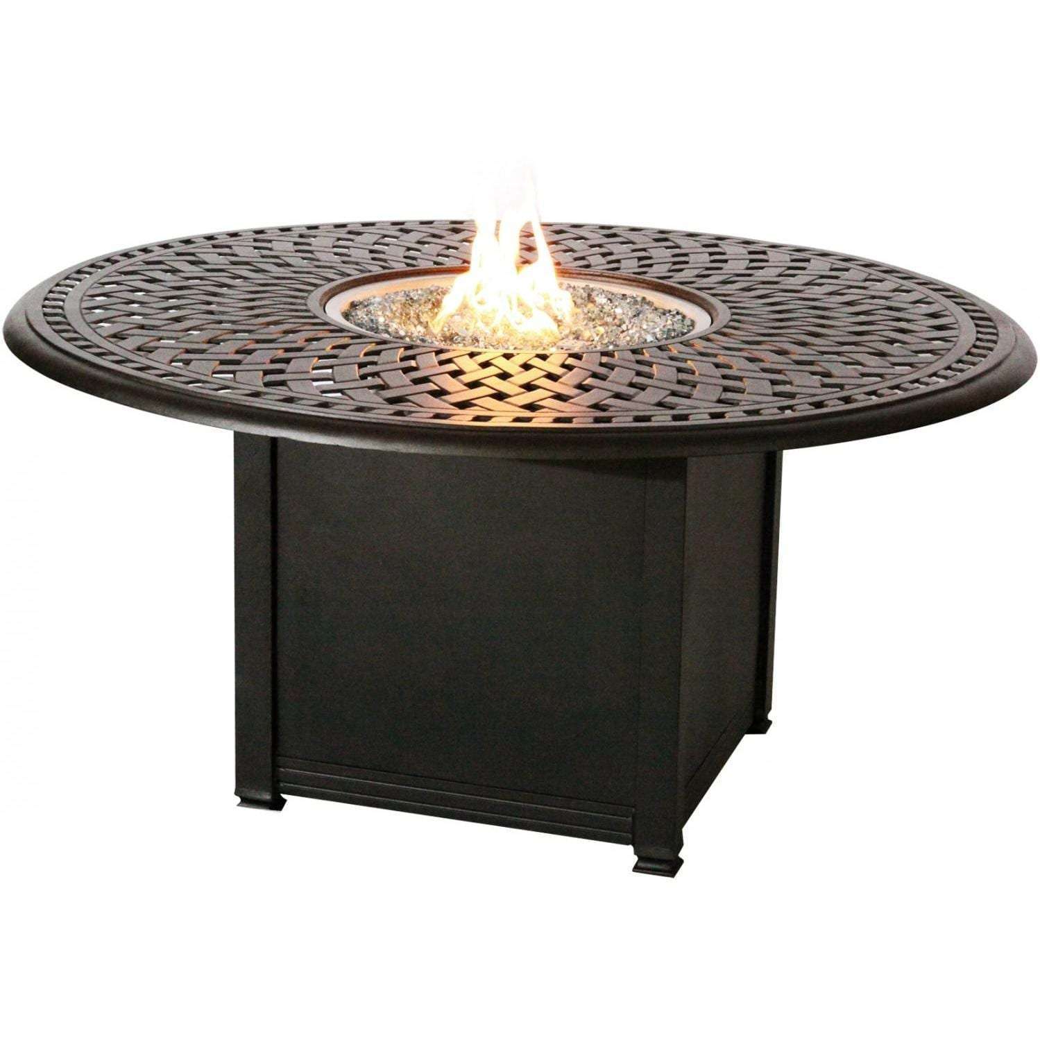 Darlee Signature Propane Fire Pit Chat Table The Outdoor Store