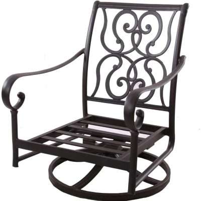 Darlee Santa Anita 3 Piece Aluminum Patio Conversation Seating Set