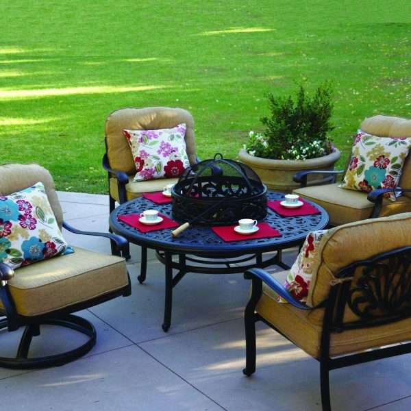 Darlee Elisabeth 5 Piece Patio Fire Pit Set