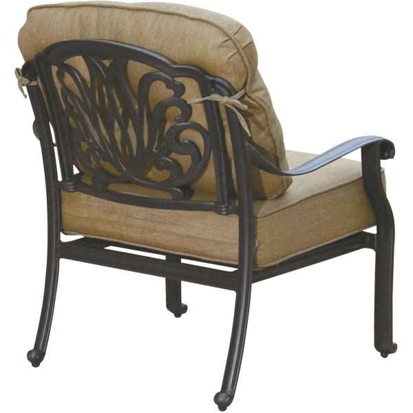 Darlee Elisabeth 5 Piece Aluminum Fire Pit Conversation Set