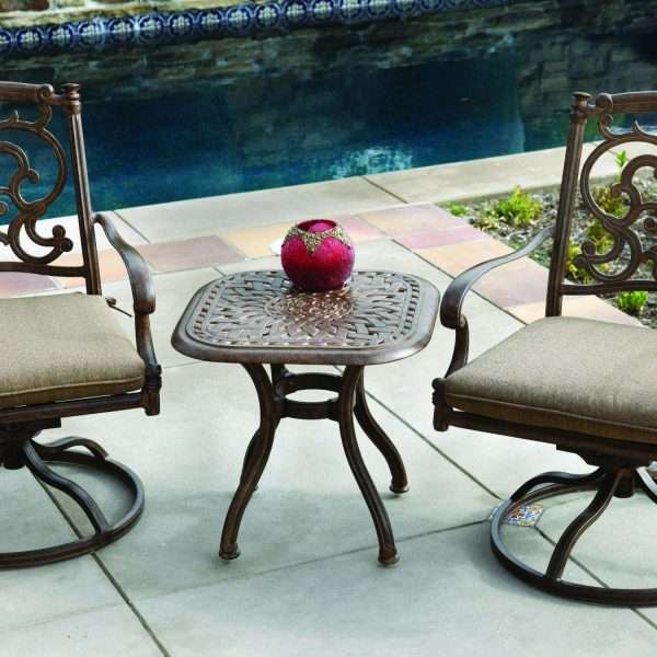 Darlee Santa Barbara 3 Piece Patio Bistro Set