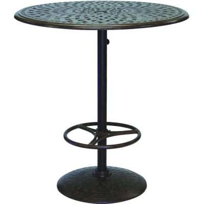 Darlee Santa Barbara 5 Piece Cast Aluminum Patio Bar Set