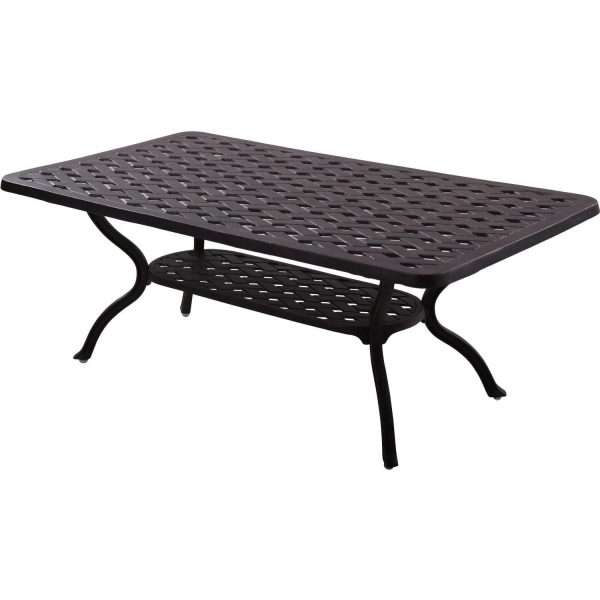 Darlee Nassau 8 Piece Cast Aluminum Conversation Seating Set
