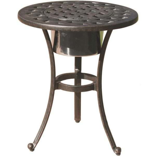 Darlee Nassau 8 Piece Cast Aluminum Conversation Seating Set