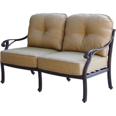 Darlee Nassau 8 Piece Cast Aluminum Conversation Seating Set