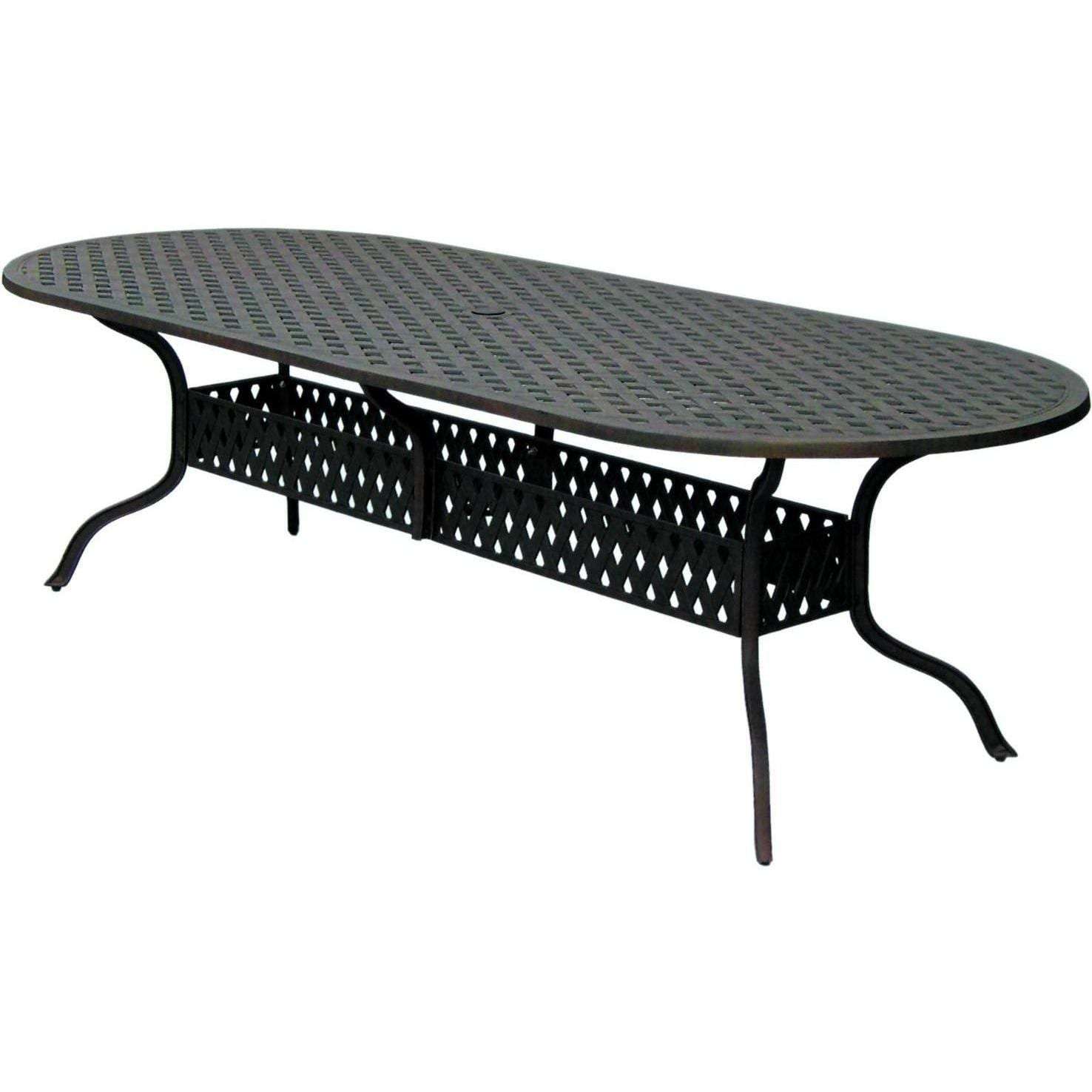Darlee Santa Monica 9 Piece Cast Aluminum Patio Dining Set Darlee Santa Monica 9 Piece Cast Aluminum Patio Dining Set
