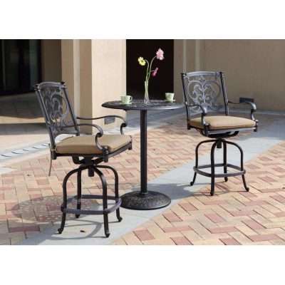 Darlee Santa Barbara 3 Piece Counter Height Bar Set