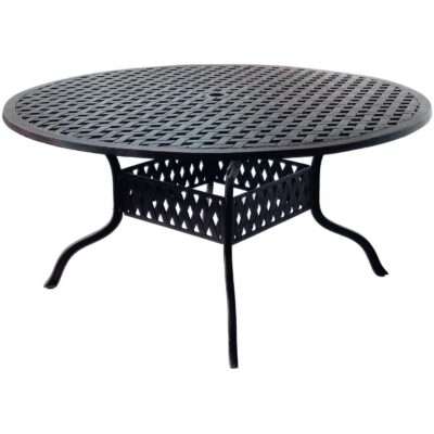 Darlee Series 30 60-Inch Cast Aluminum Patio Dining Table