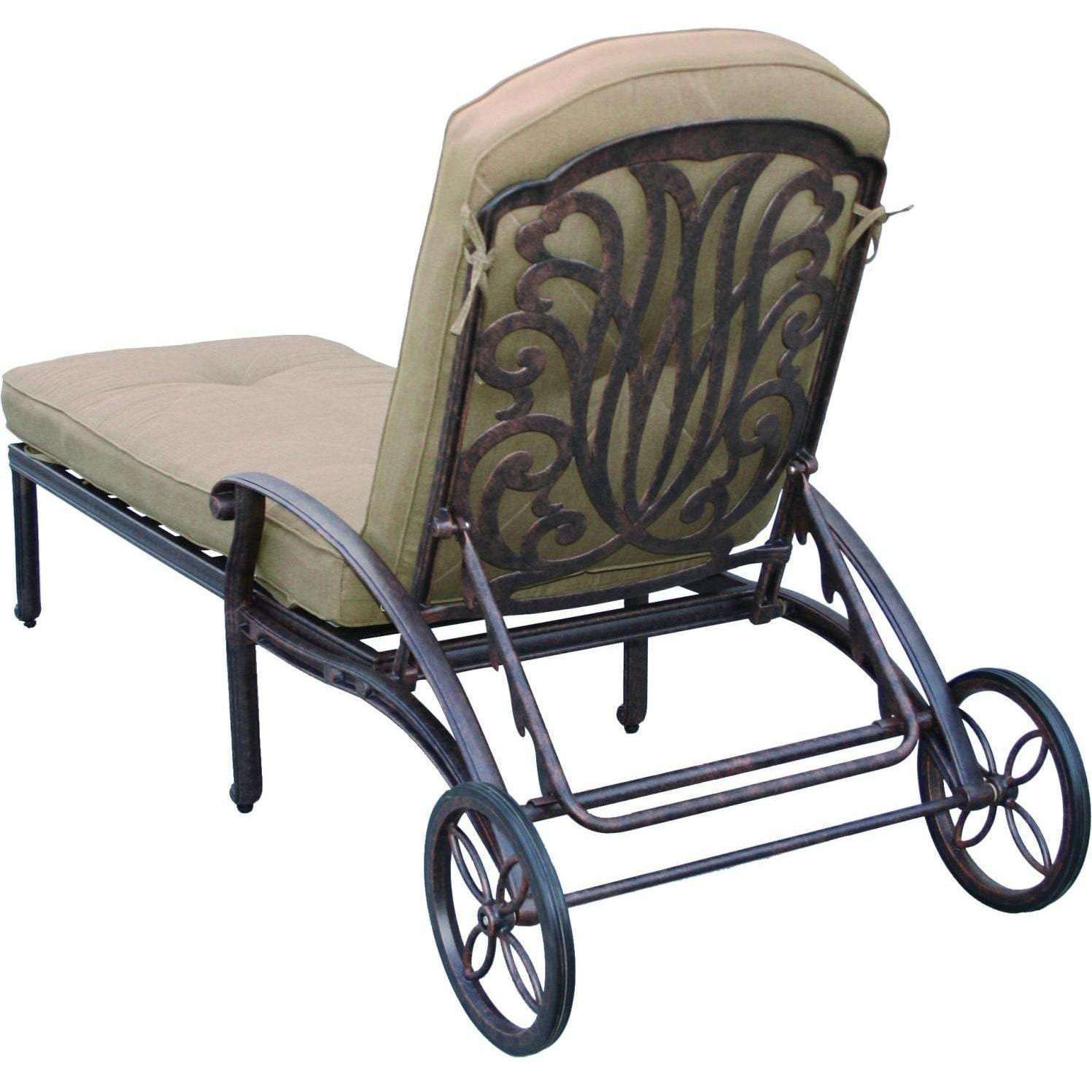 Darlee Elisabeth Cast Aluminum Patio Chaise Lounge