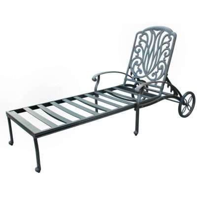 Darlee Elisabeth Cast Aluminum Patio Chaise Lounge