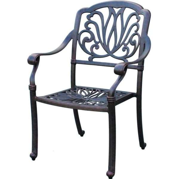 Darlee Elisabeth 7 Piece Cast Aluminum Patio Dining Set