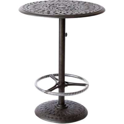Darlee Victoria 3 Piece Resin Wicker Patio Bar Set