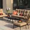Darlee Santa Anita 6 Piece Aluminum Patio Conversation Seating Set