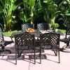 Darlee Nassau 7 Piece Cast Aluminum Patio Dining Set