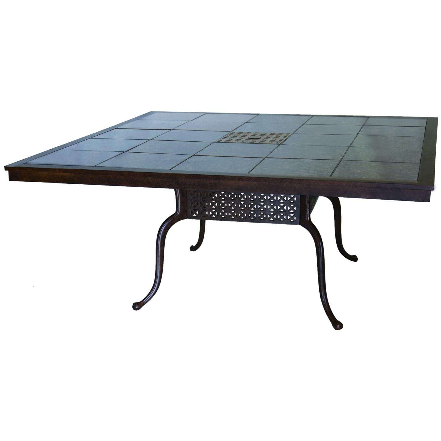 Darlee Series 77 64 Inch Cast Aluminum Patio Dining Table