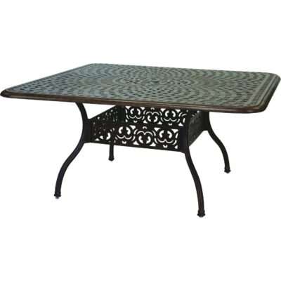 Darlee Series 60 60-Inch Cast Aluminum Patio Dining Table