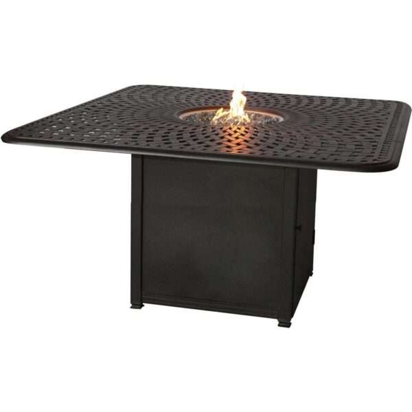 Signature 64 Inch Counter Height Propane Fire Pit Dining Table