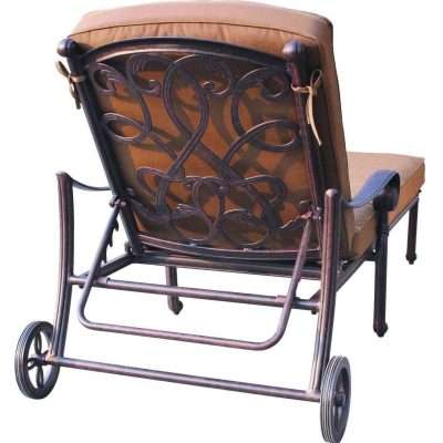 Darlee Santa Monica Cast Aluminum Patio Chaise Lounge