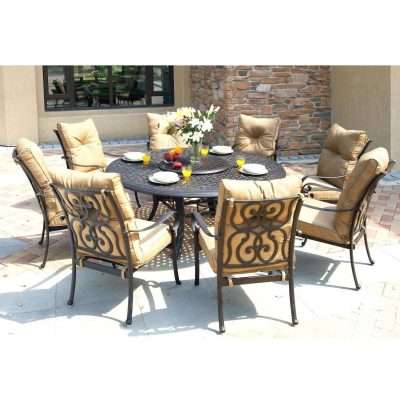 Darlee Santa Anita 9 Piece Cast Aluminum Patio Dining Set