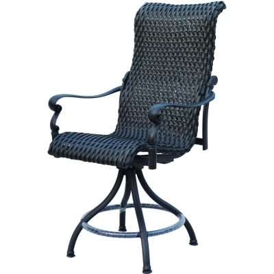 Darlee Victoria 9 Piece Resin Wicker Counter Height Dining Set
