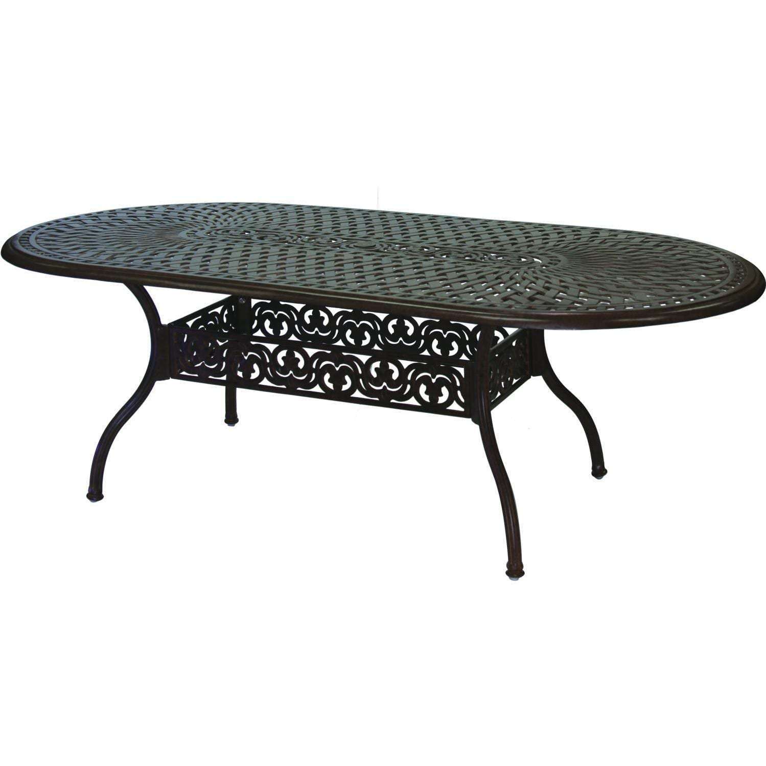 dar045ds-5 Darlee Santa Barbara 7 Piece Cast Aluminum Patio Dining Set