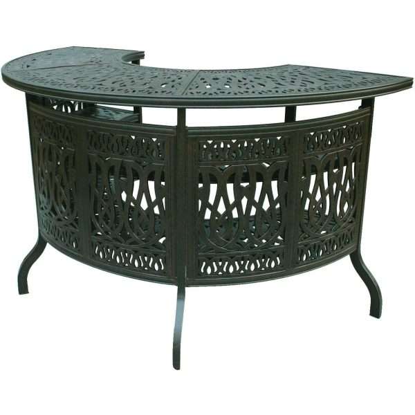 Darlee Elisabeth Cast Aluminum Patio Party Bar