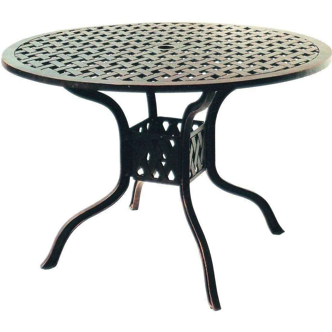dar057ds-4 Darlee Santa Monica 5 Piece Cast Aluminum Patio Dining Set