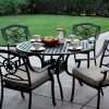 Darlee Ten Star 5 Piece Cast Aluminum Patio Dining Set