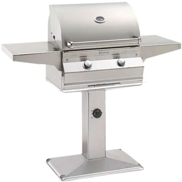 Fire Magic Choice C430i Natural Gas Grill On Patio Post