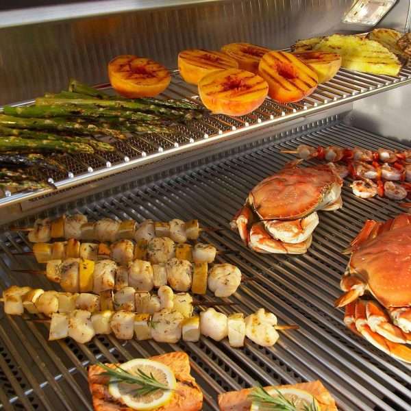 Fire Magic Echelon Diamond Gas Grill - Variety of Foods To Be Grilled