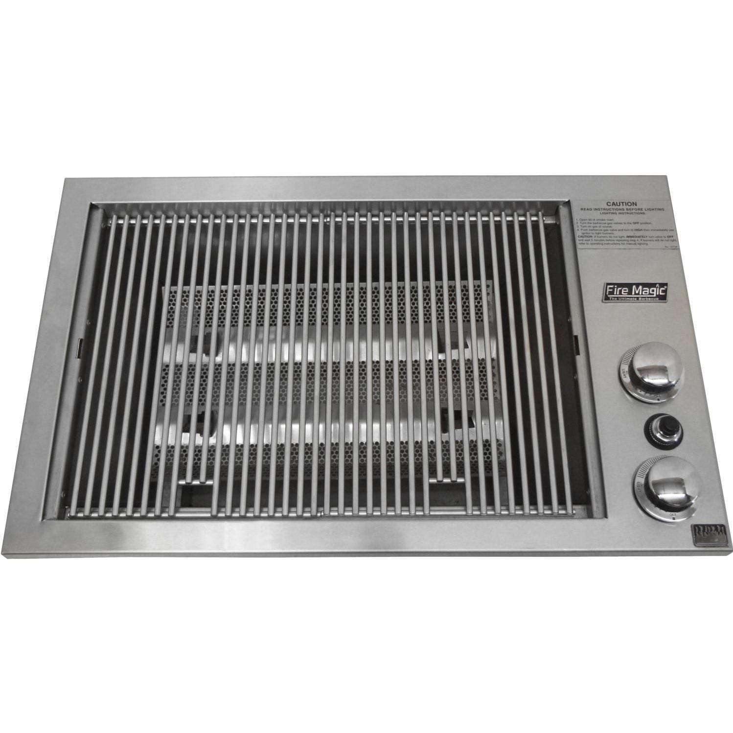 Deluxe Gourmet Drop-In Grill Natural Gas, Silver