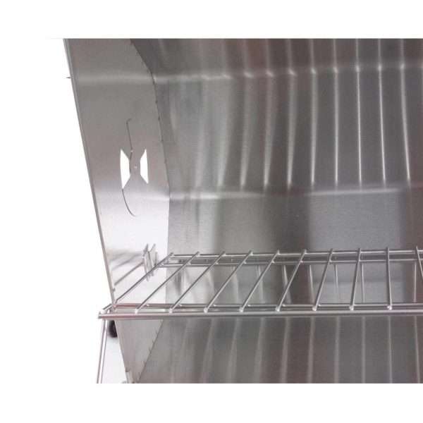 Fire Magic Charcoal Grills Legacy Smoker Grill - Close Up of Warming Rack and Air Vents