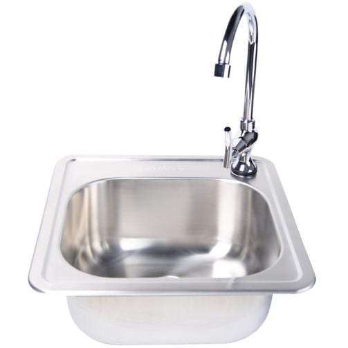 Fire Magic Stainless Steel 15 X 15 Sink Faucet Combo
