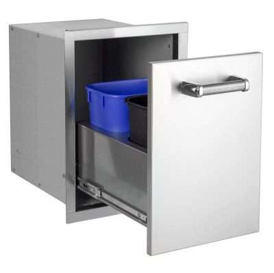 Fire Magic Stainless Steel Trash & Recycle Cabinet