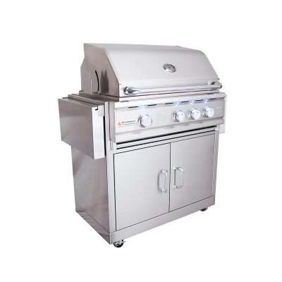 RCS Cutlass Pro 30-Inch Freestanding Grill Side closed