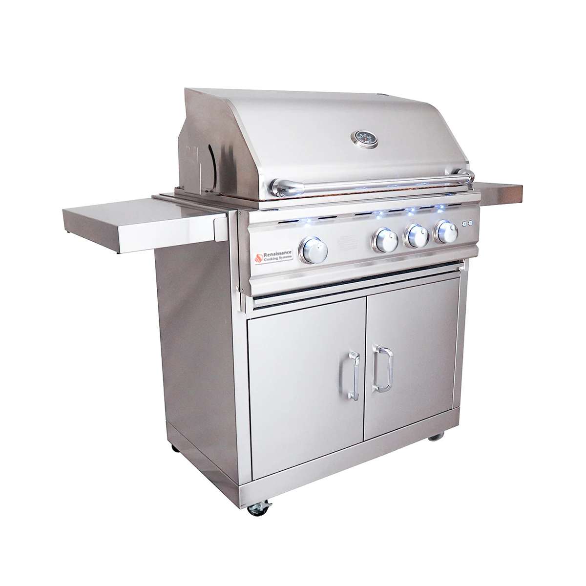 RCSGasGrills-30inchCutlassProGrillwithPortableCart-RON30ACK_5_1800x1800 RCS Cutlass Pro 30-Inch Freestanding Grill Side open