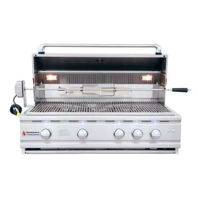 RCS Cutlass Pro 38-Inch Built-In Gas Grill Rotttiserie
