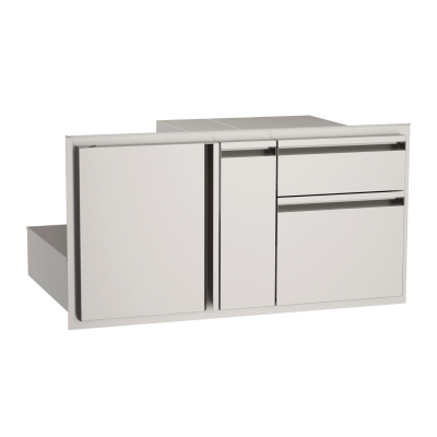 AOG 36" Door With Double Access Drawer And Platter Storage - AOG36ADP