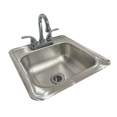 RCS 15 X 15 Outdoor Rated Stainless Steel Drop In Sink With Hot/Cold Faucet - RSNK1