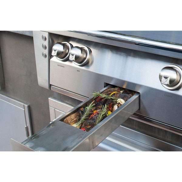 Alfresco Gas Grills ALXE 42-Inch On Cart NG Grill - Smoker Box