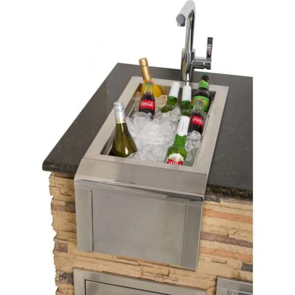 Alfresco 14-Inch Versa Bartender & Sink System as Ice Bath