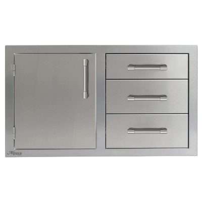 Alfresco 32-Inch Door and Triple Drawer Combo