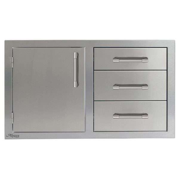 Alfresco 32-Inch Door and Triple Drawer Combo
