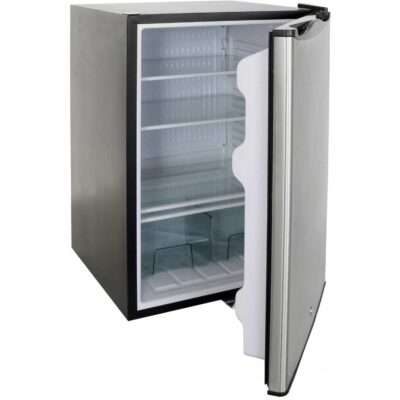 RCS 4.6 Cu. Ft. Compact Refrigerator With Recessed Handle Open View